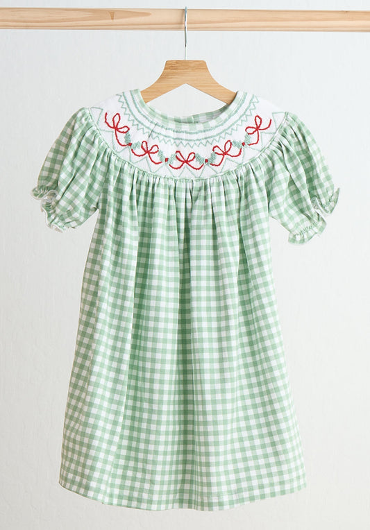 Hand Smocked Holiday Dress