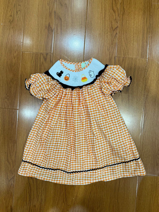 Spooky Season Hand Smocked Dress