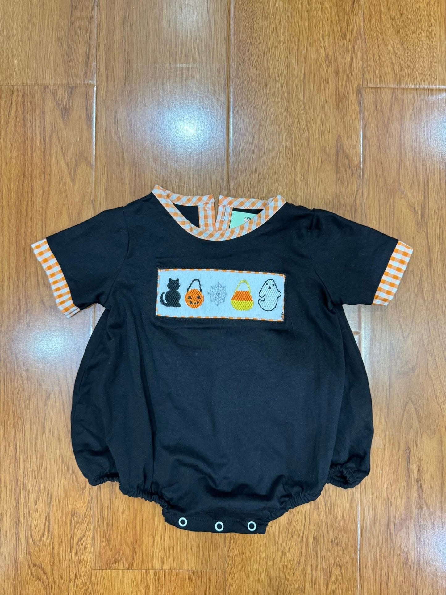 Hand Smocked Trick or Treat Bubble