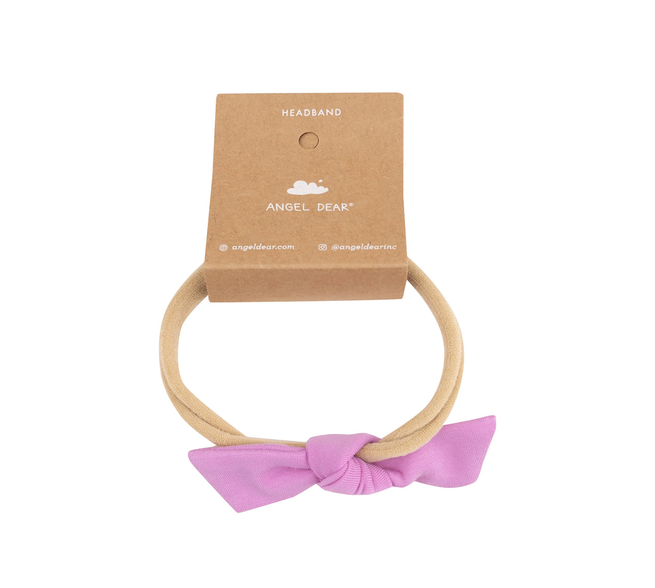 Bow with Nylon Headband Solid Cyclamen