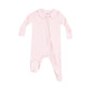 Peter Pan Two Way Zipper Footie - Classic Solid Pink