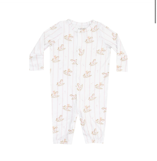 Pink Vintage Rocking Horse- Convertible Gown