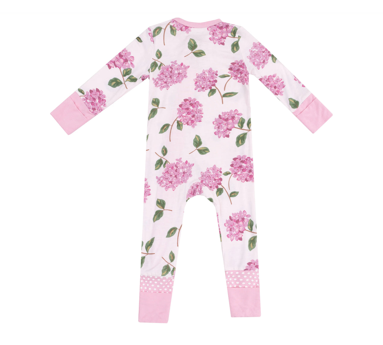 2 Way Zipper Romper - Hydrangeas