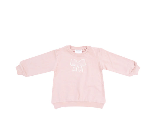 Oversize Sweatshirt with Applique- Bows and Ballet