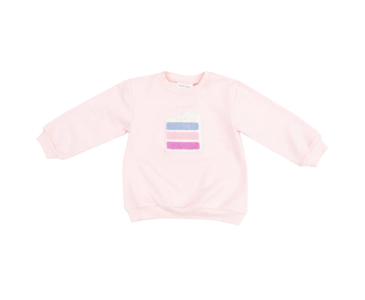 Oversize Sweatshirt with Applique - Birthday Cake