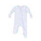2 Way Zipper Footie - Stripe Classic Blue