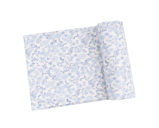 Swaddle Blanket - Blue Calico Floral