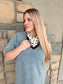 Denim Loose Fit Dress- Light Wash