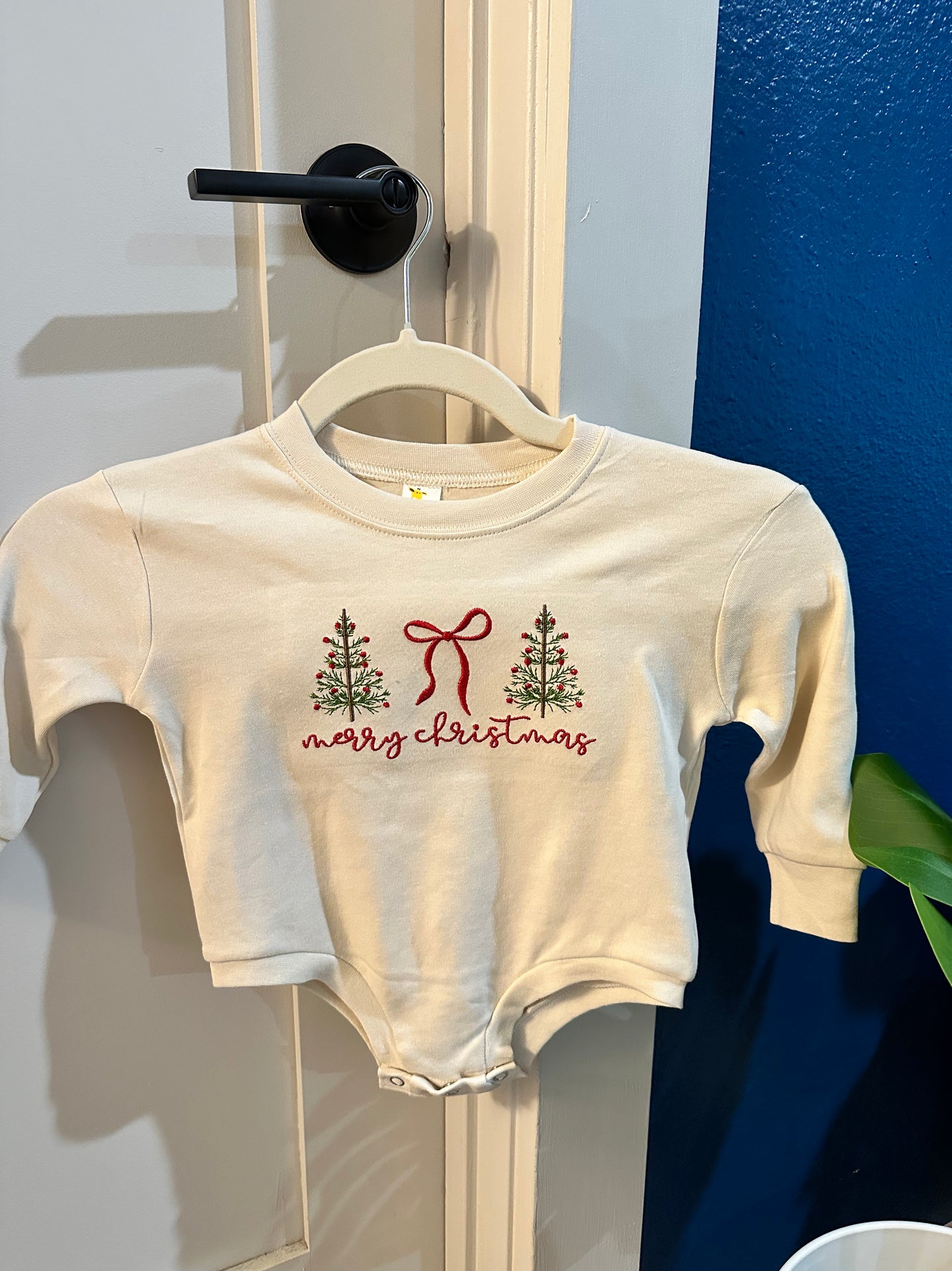 Embroidered Merry Christmas Bubble