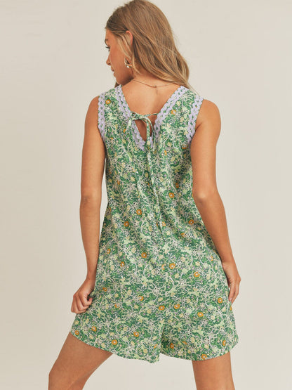 Floral Garden Eyelet Romper