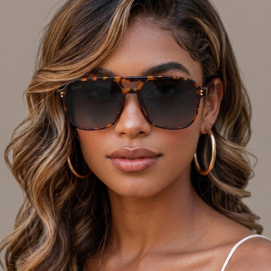 Dax Polarized Sunglasses - Skye - Brown Cheetah
