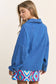 Oversized Snap Button Denim Jacket