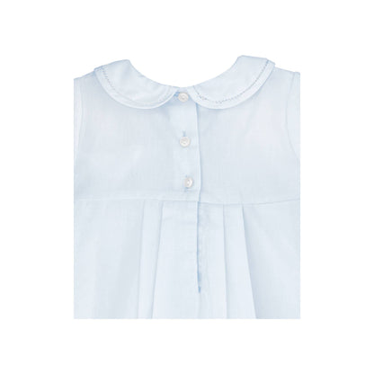 Baby Blue Smocked Bubble