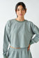 Boardwalk Stripe Crewneck Set- Sage