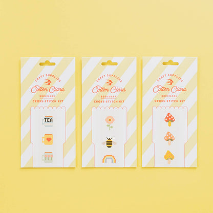 Tea/Mugs Cross Stitch Bookmark Kit