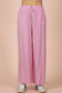 Wide Leg Woven Pants- Pink