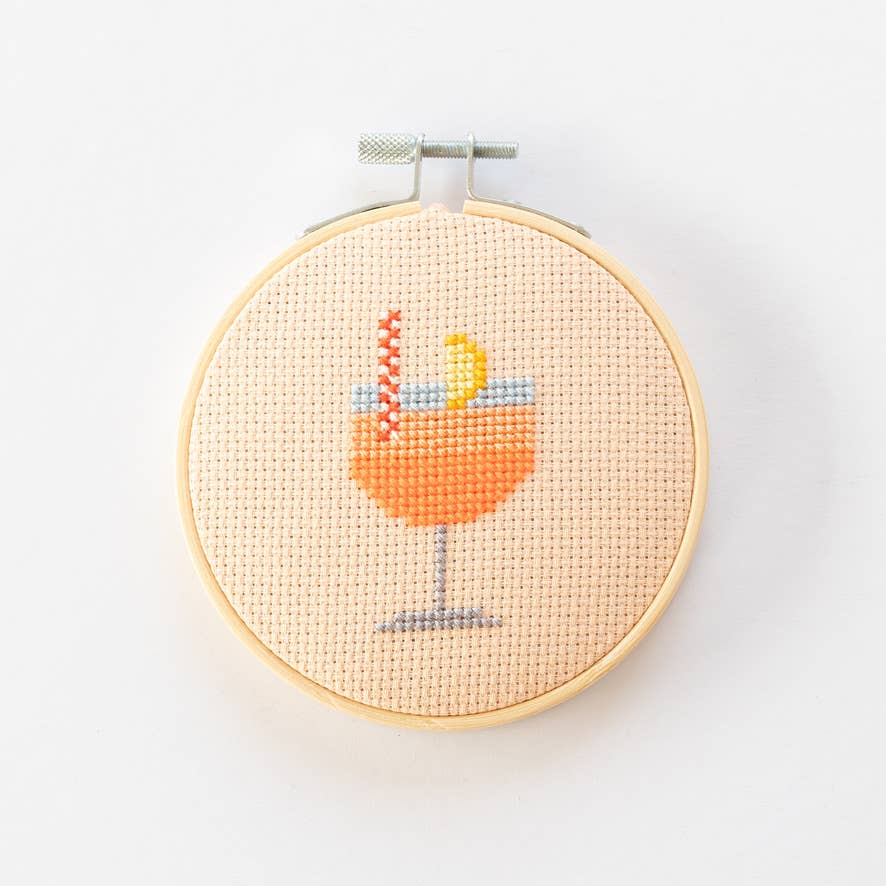 Cross Stitch Kit; Cocktail