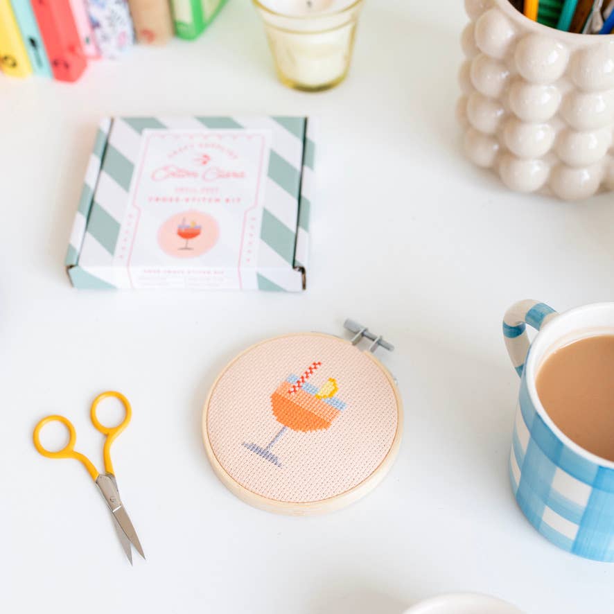 Cross Stitch Kit; Cocktail
