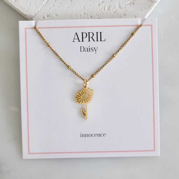 Birth Flower Necklace