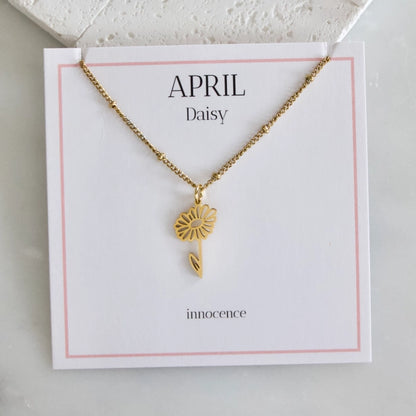 Birth Flower Necklace