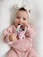 Itzy Trio™ 100% Silicone Multi-Textured Teether- Bows
