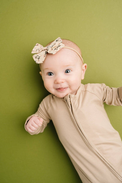 solid taupe zippy
