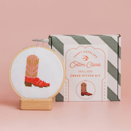 Cross Stitch Kit: Cowboy Boot