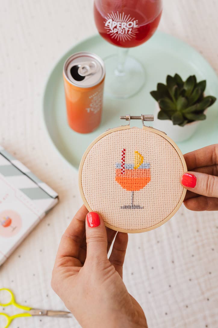 Cross Stitch Kit; Cocktail
