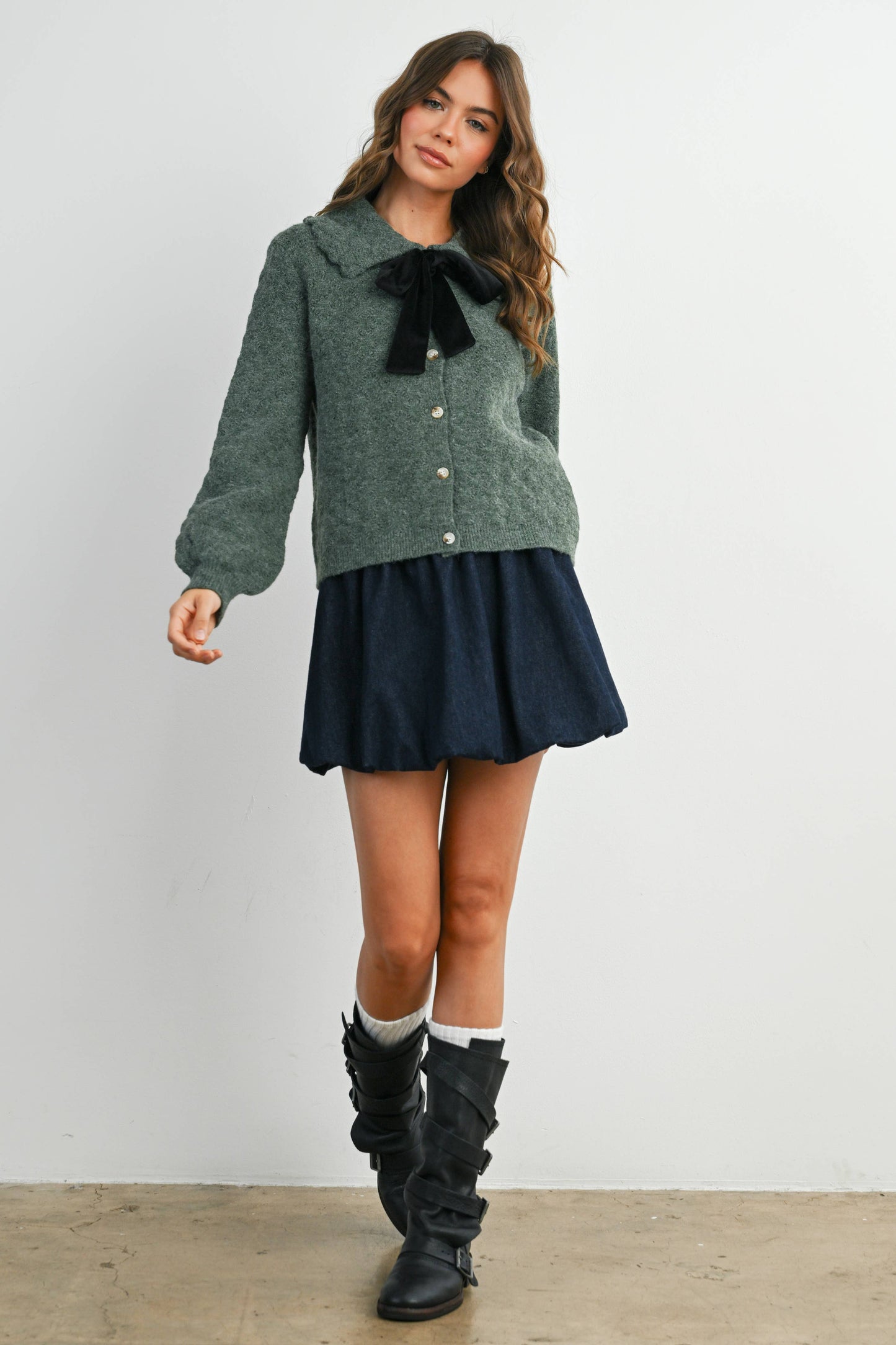 Kensington Bow Tie Sweater Cardigan