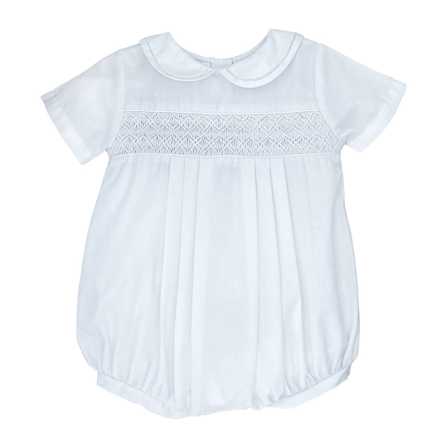 Baby Blue Smocked Bubble