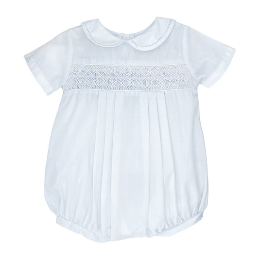 Baby Blue Smocked Bubble
