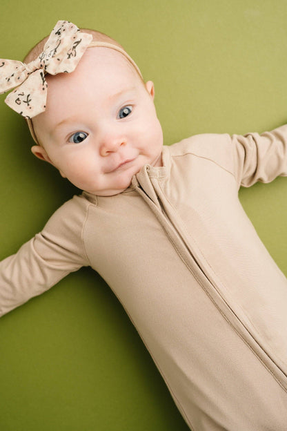 solid taupe zippy