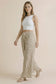 Zebra Print Wide Leg Lounge Pants