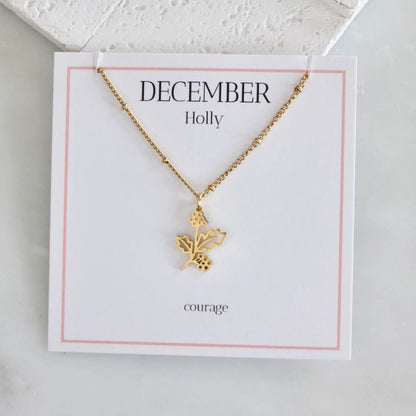 Birth Flower Necklace