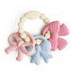 Itzy Trio™ 100% Silicone Multi-Textured Teether- Bows