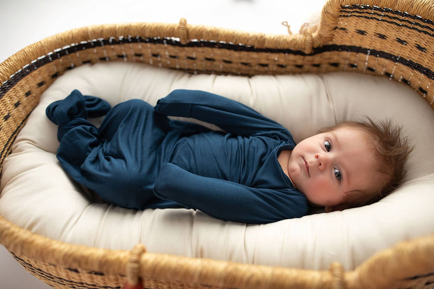 Navy Blue Knotted Gown
