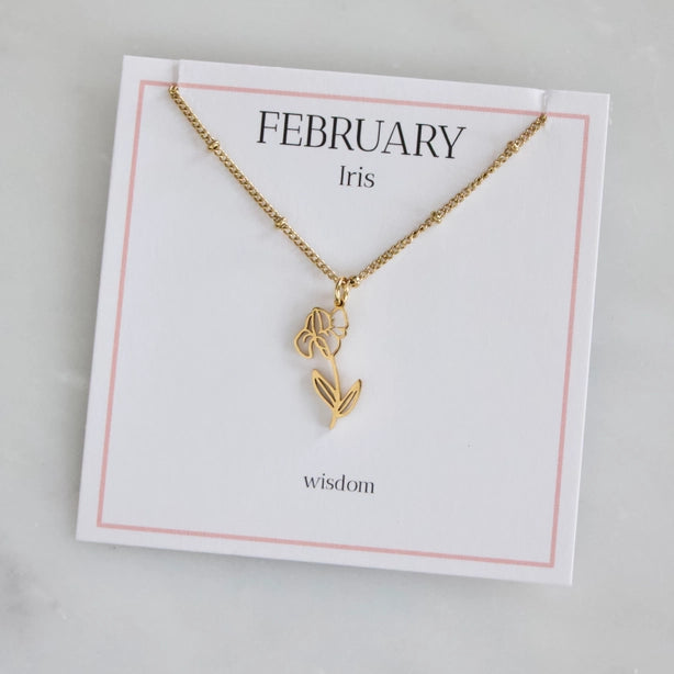 Birth Flower Necklace