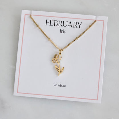 Birth Flower Necklace