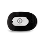 Jet Black Small Flat Round Hair Clip