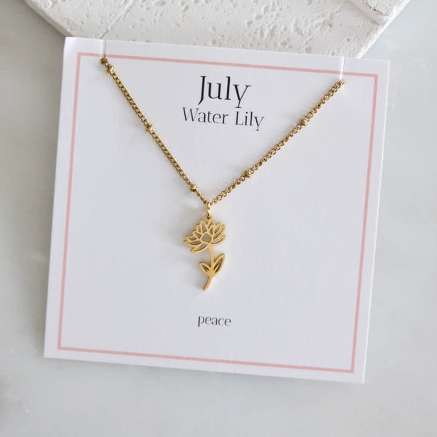 Birth Flower Necklace